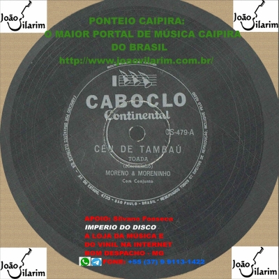 Moreno E Moreninho - 78 RPM 1961 (CABOCLO CS-479)